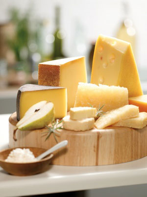 Assortment of cheeses