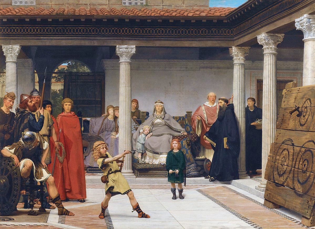 The children of Clovis in a Gallo-Roman villa